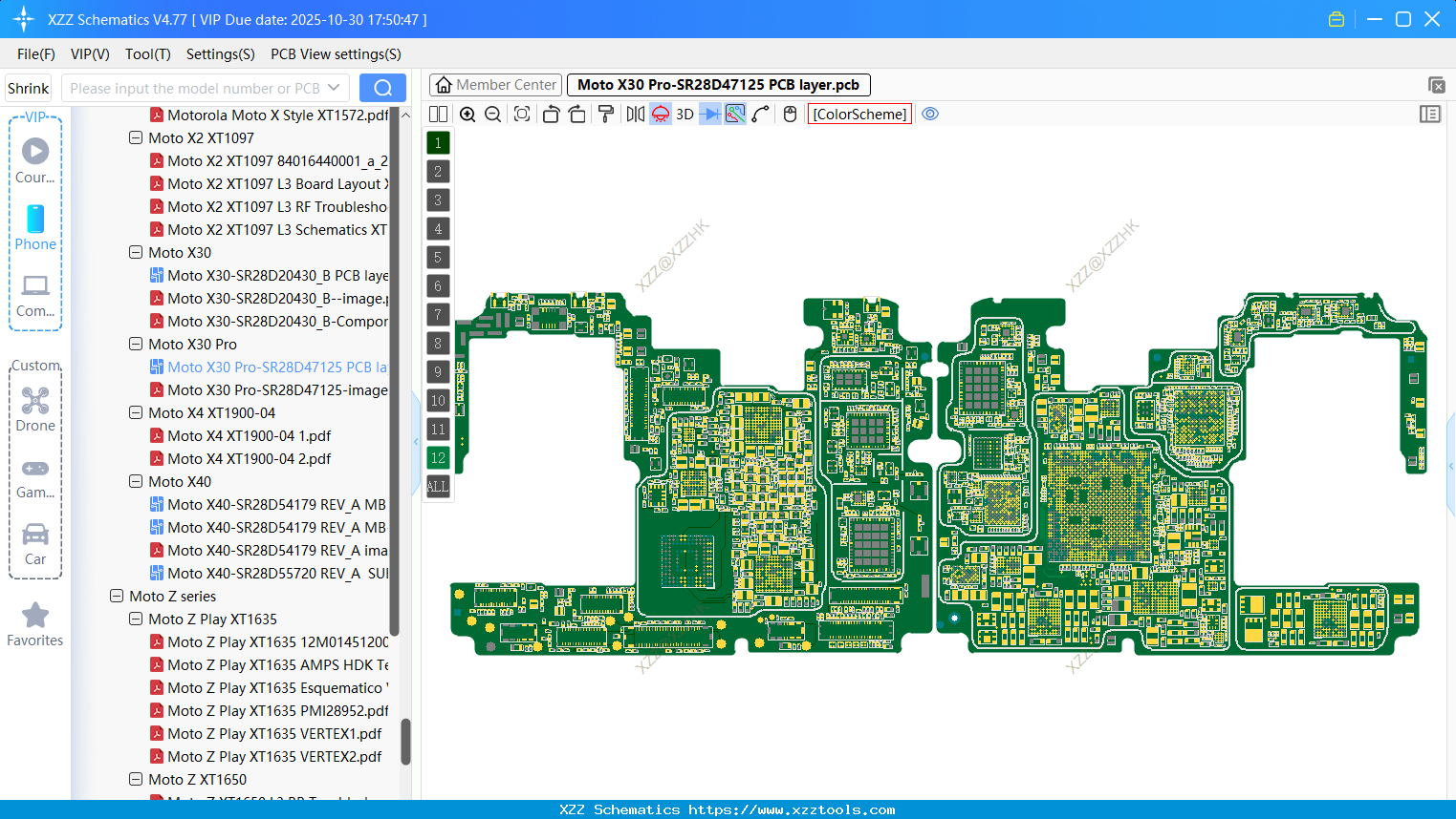 Motorola Moto X30 Pro-SR28D47125 PCB Layer